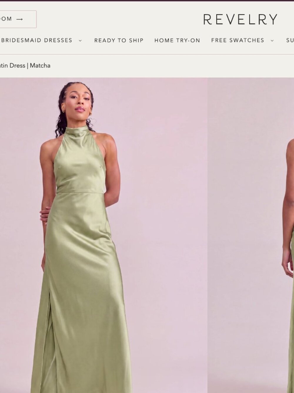 Revelry Green Bridesmaid Dress
